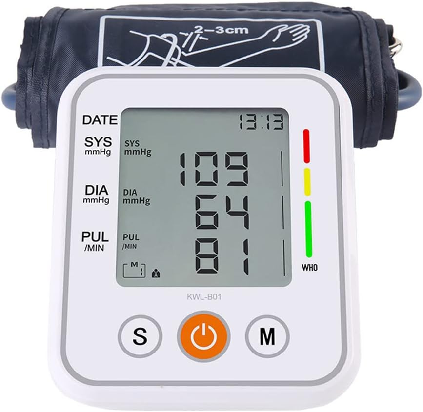 جهاز قياس ضغط الدم من دي ام جي، جهاز اوتوماتيكي للذراع العلوي مع شاشة LCD